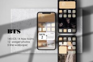 Download BTS home screen iOS 14 icons