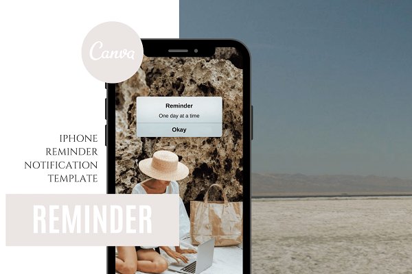 Download iPhone Reminder Canva Template