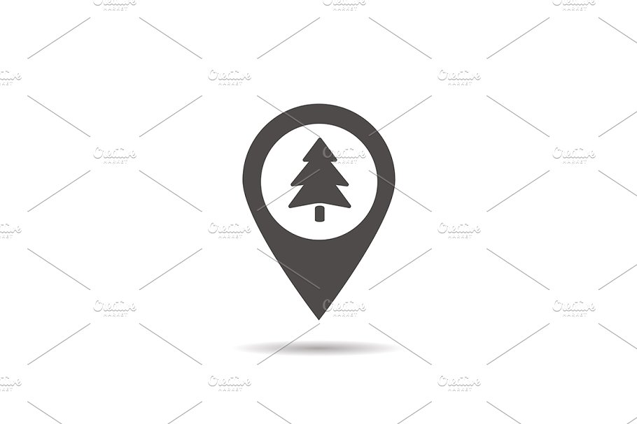 Download Forest location icon. Vector