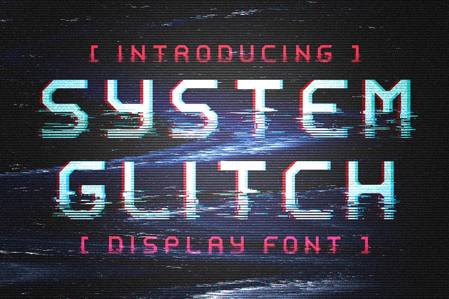 Download System Glitch - Display/ Glitch font