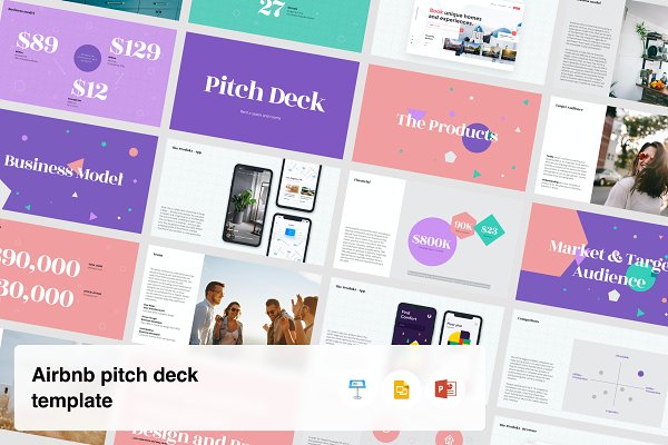 Download Airbnb Startup pitch deck template