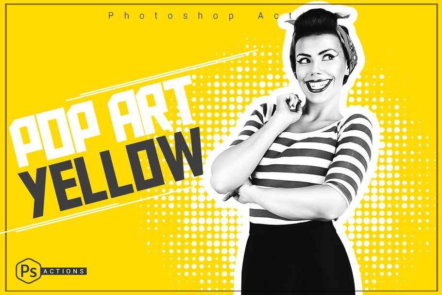 Download Pop Art Yellow Action