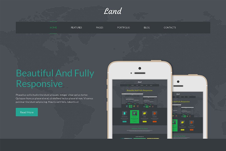 Download Land Bootstrap Responsive Template