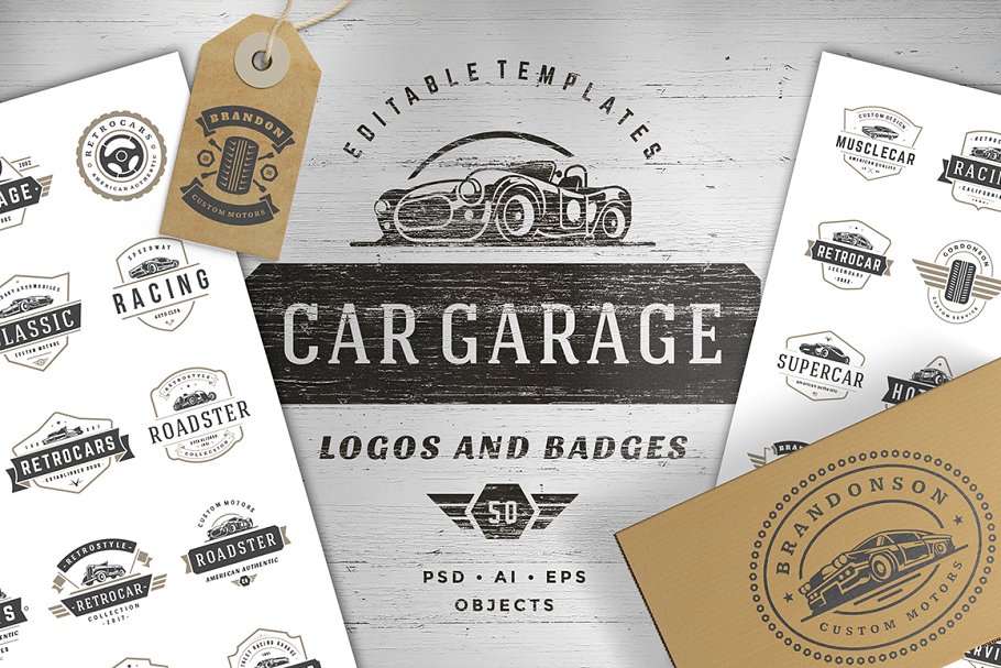 Download Car Garage Badges & Logos
