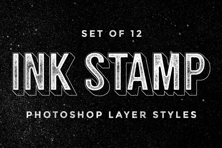 Download Ink Stamp Photoshop layer styles