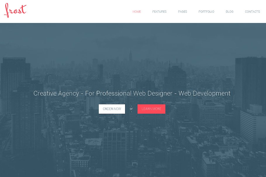 Download Frost Responsive Bootstrap Theme