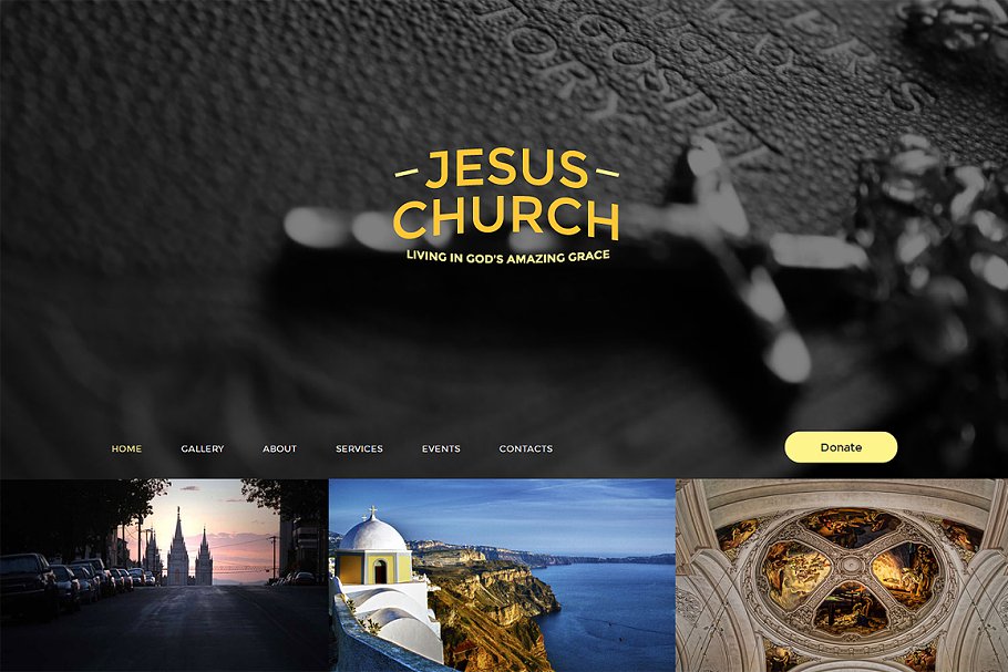 Download Jesus Church One Page Theme