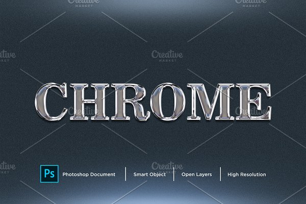 Download Chrome Text Effect & Layer Style