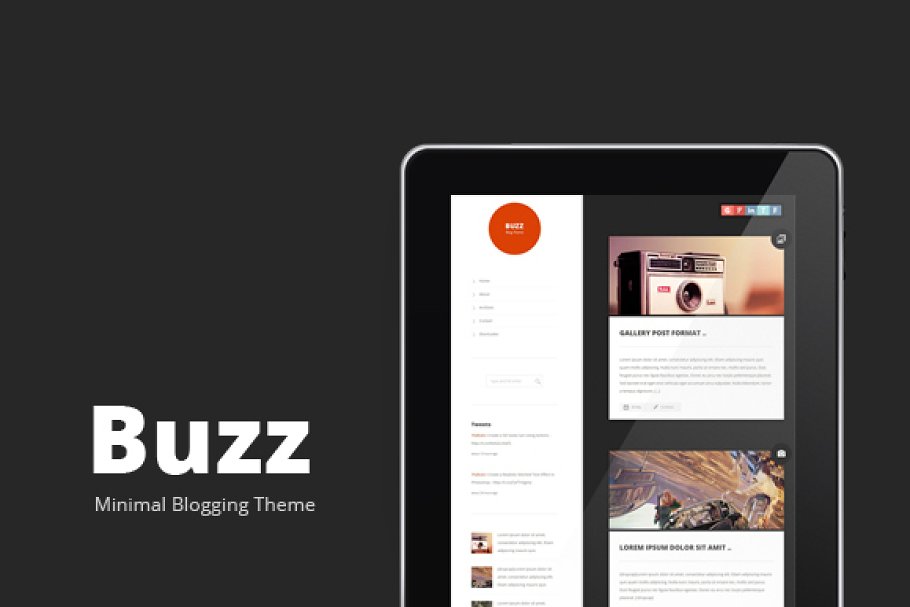 Download Buzz Clean Wordpress Blogging Theme