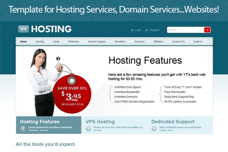 Download YT Hosting - Template for hosting