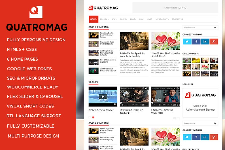 Download QuatroMag - WordPress Blog/Magazine
