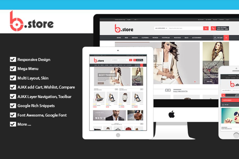 Download BStore - Responsive Magento Theme