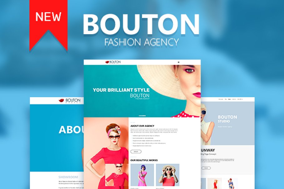 Download Bouton Fashion & Modeling Site Theme