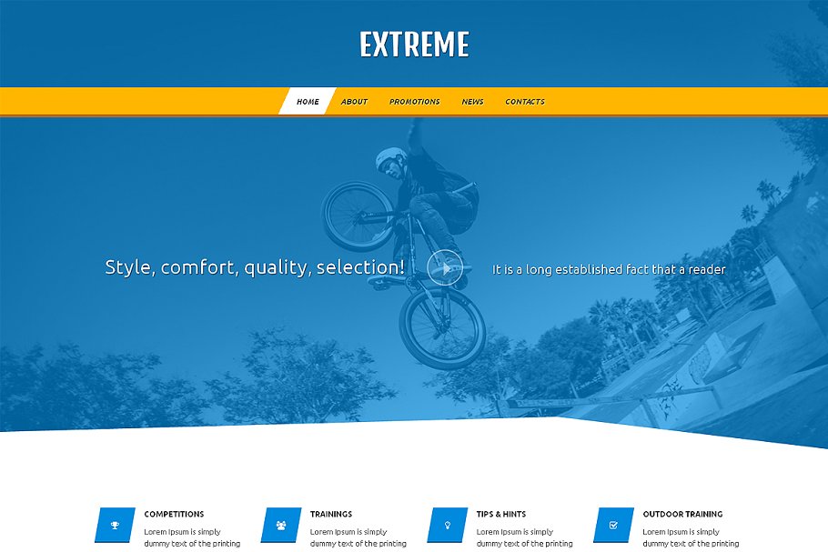 Download Extreme Responsive One Page Theme