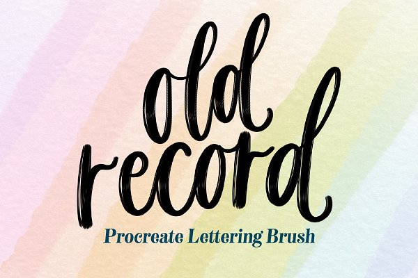 Download Old Record Procreate Brush