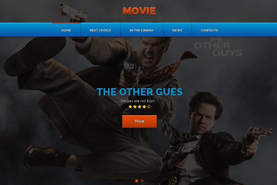 Download Movie Responsive One Page Theme