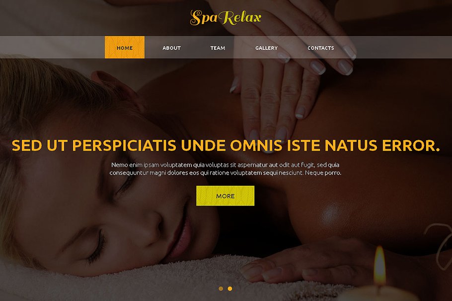 Download Spa Relax Responsive One Page Theme