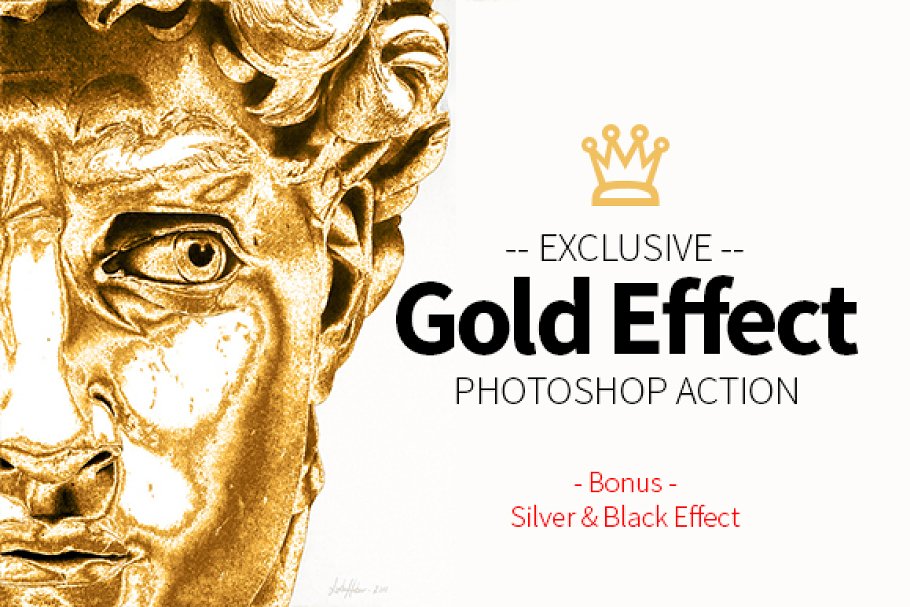 Download Gold Effect Photoshop Action