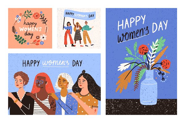 Download Women's day greeting cards