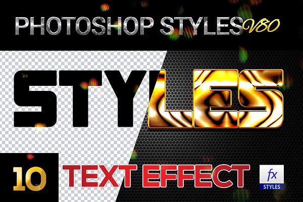 Download 10 creative Photoshop Styles V80