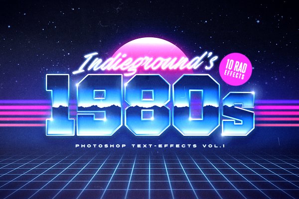 Download 80s Text Effects Vol.1