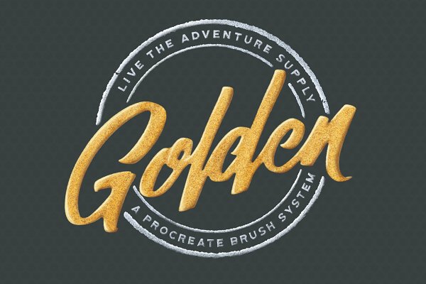 Download GOLDEN Procreate Brush System