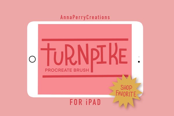 Download Turnpike Squared Procreate Brush