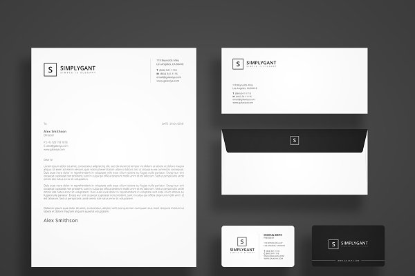 Download Simple Minimal Stationery Templates