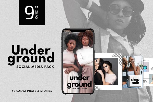 Download CANVA| Underground Social Media Pack
