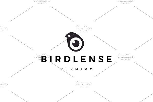 Download bird eye lens camera logo vector