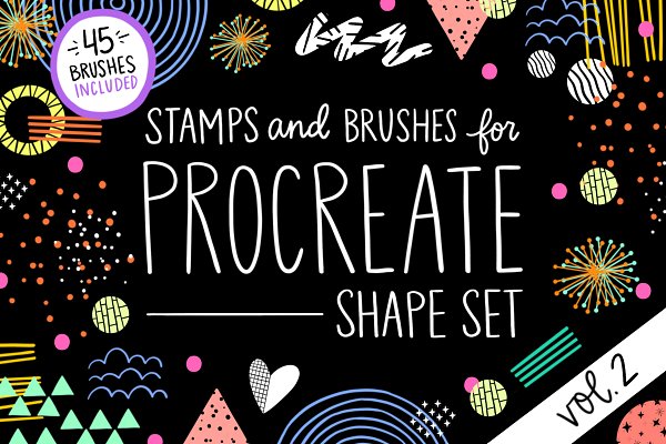 Download Procreate Stamp Shapes Set Vol.2