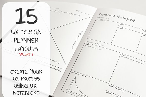 Download 15 Hand Drawn UX Design Planners