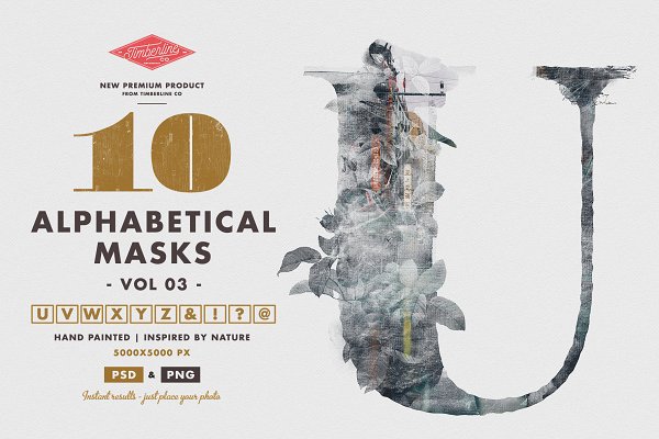 Download 10 Alphabetical Masks Vol 03