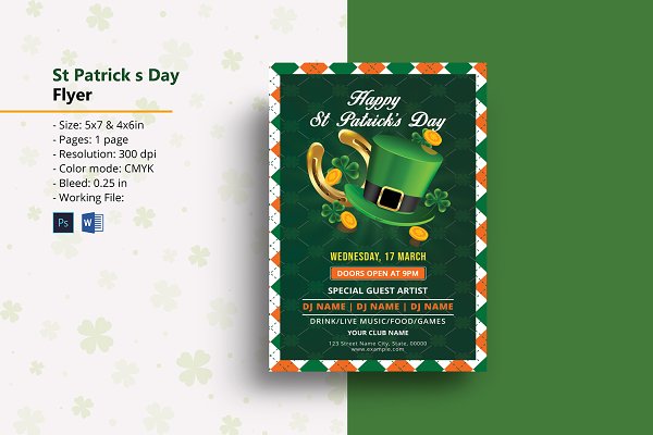 Download Saint Patrick’s Day Party Flyer