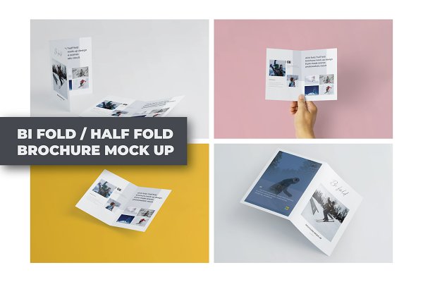 Download A5 Bifold/Half-Fold Brochure Mockup