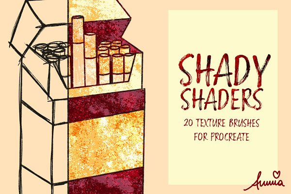 Download SHADY SHADERS Brushes for Procreate