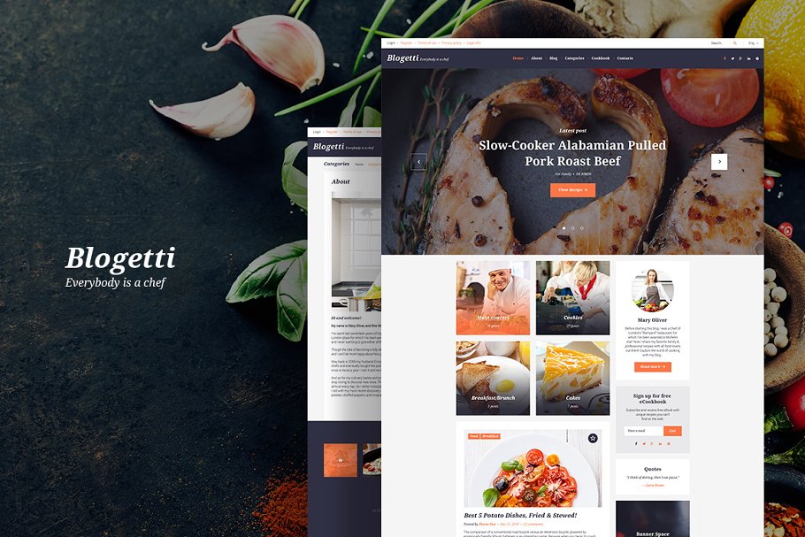 Download Blogetti - Food Blog WordPress Theme