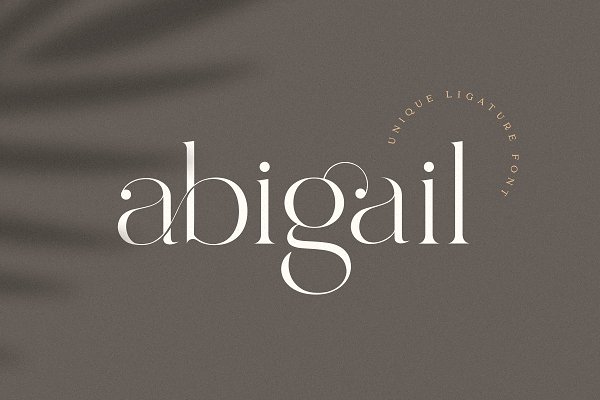 Download abigail - unique ligature font