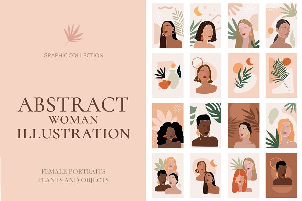 Download Abstract Woman Illustrations Prints
