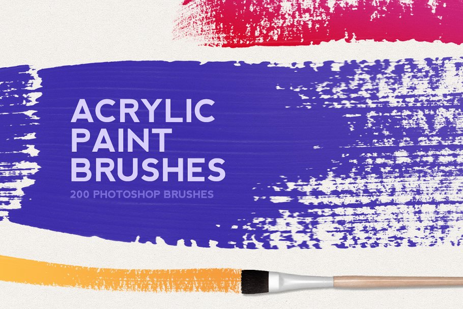 Download 200 Acrylic Paint Brushes