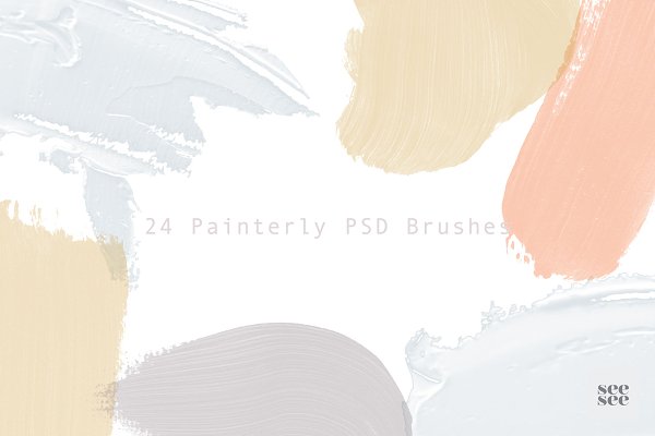 Download 24 Painterly PSD Brushes