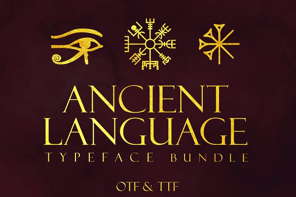 Download Ancient Languages Typeface Bundle