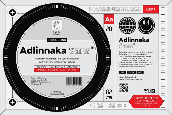 Download 50% off Adlinnaka Sans - Font Family