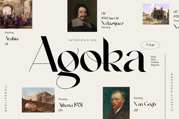 Download Agoka Modern Classic Typeface