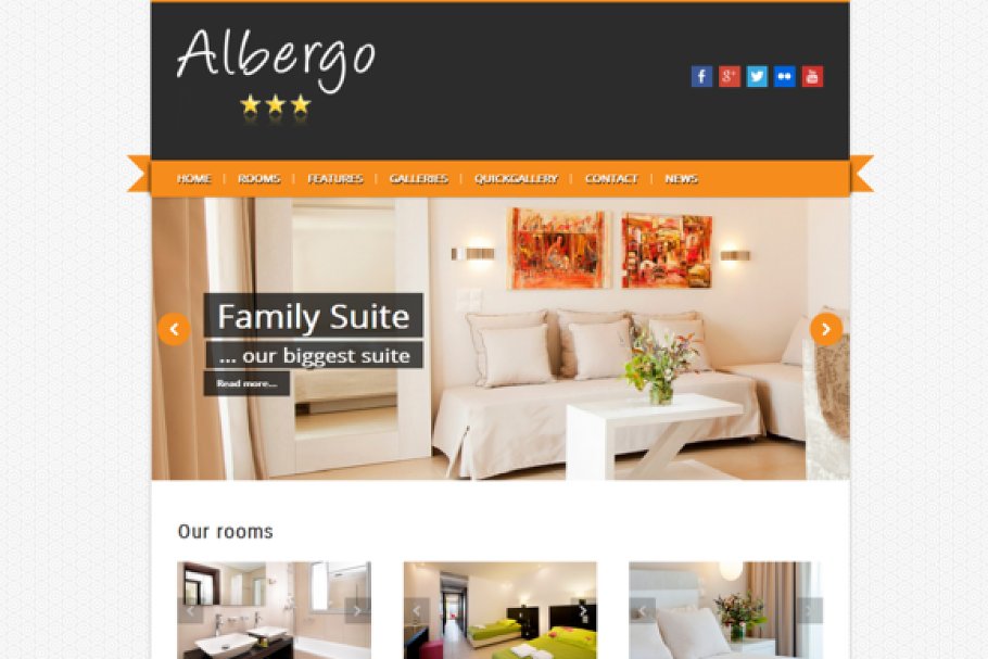 Download Albergo - Responsive Hotel Theme