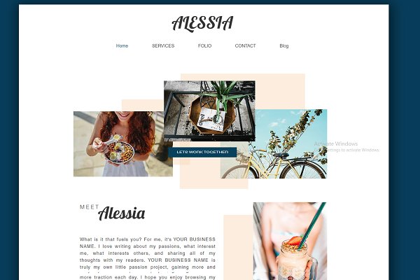 Download Alessia Wix Website Template