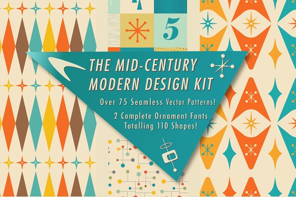 Download Mid-century Modern Retro Design Kit