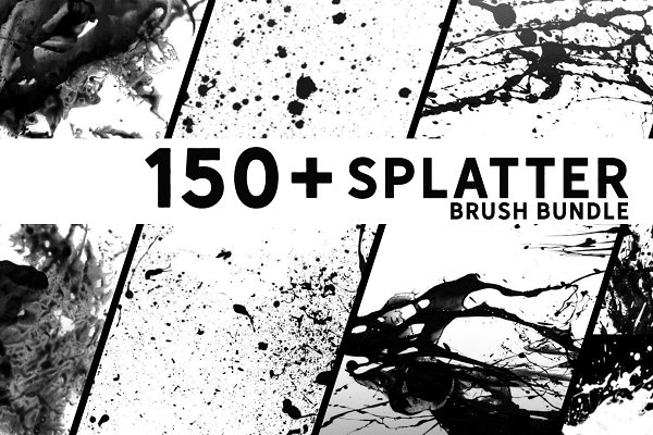 Download 150+ Photoshop Splatter Brush Bundle