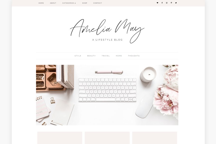 Download Amelia May Wordpress Theme