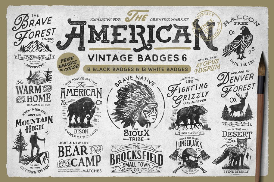 Download American Vintage Badges 6